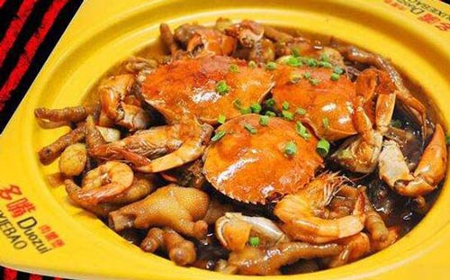 多嘴肉蟹煲、吃出时尚的美味