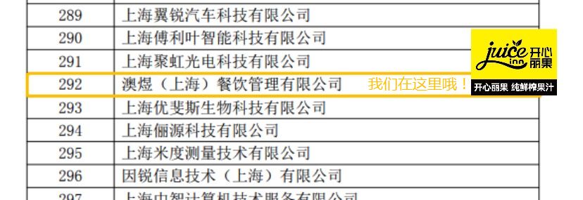 【喜报】开心丽果鲜榨果汁荣获2018年***高新技术企业认证
